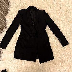 Little black dress- tuxedo look